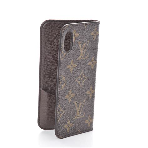 louis vuitton monogram iphone x case|louis vuitton phone case folio.